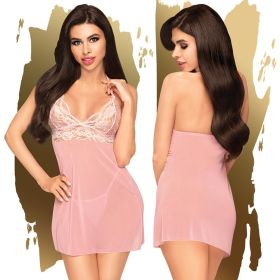 Penthouse Bedtime Story Baby Doll With Thong-PINK L/XL-Boxed