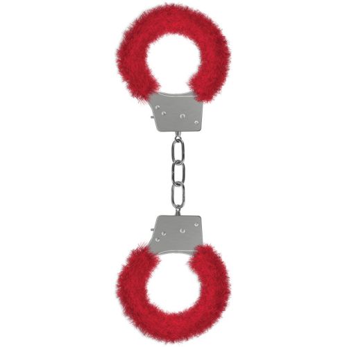 Ouch! Beginner's Furry Handcuffs-Red